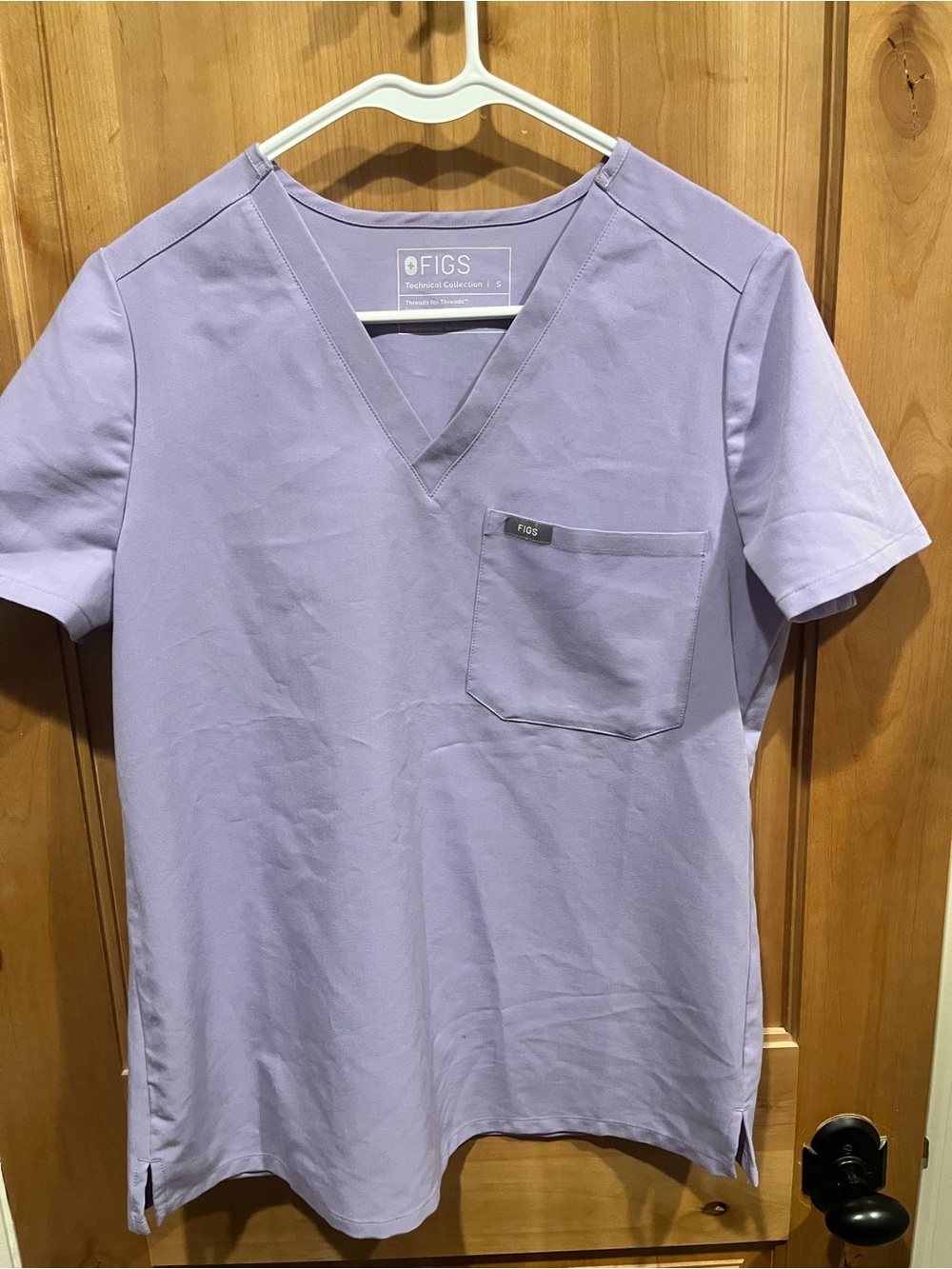 FIGS Lavender Catarina Scrub Top